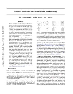 Learned Gridification for Efficient Point Cloud Processing