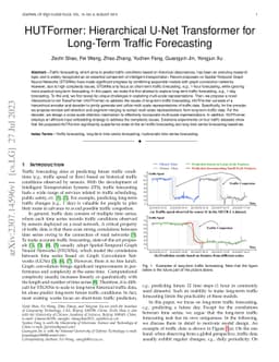 HUTFormer: Hierarchical U-Net Transformer for Long-Term Traffic
  Forecasting