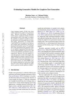 Evaluating Generative Models for Graph-to-Text Generation