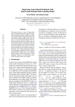 Improving Aspect-Based Sentiment with End-to-End Semantic Role Labeling
  Model