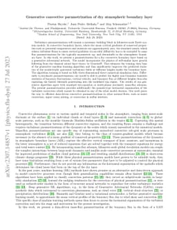 Generative convective parametrization of dry atmospheric boundary layer