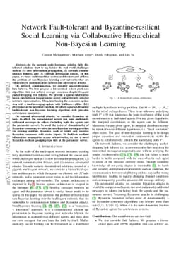Network Fault-tolerant and Byzantine-resilient Social Learning via
  Collaborative Hierarchical Non-Bayesian Learning
