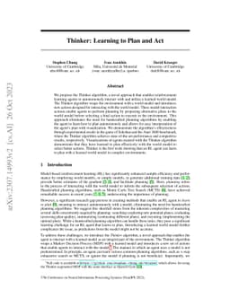Thinker: Learning to Plan and Act