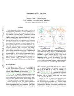 Online Clustered Codebook