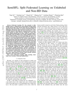 Efficient Semi-Supervised Federated Learning for Heterogeneous
  Participants