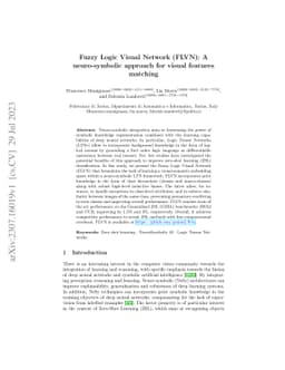 Fuzzy Logic Visual Network (FLVN): A neuro-symbolic approach for visual
  features matching