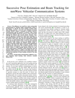 Successive Pose Estimation and Beam Tracking for mmWave Vehicular
  Communication Systems