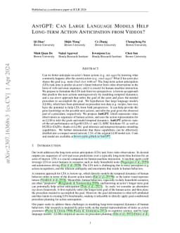 AntGPT: Can Large Language Models Help Long-term Action Anticipation
  from Videos?