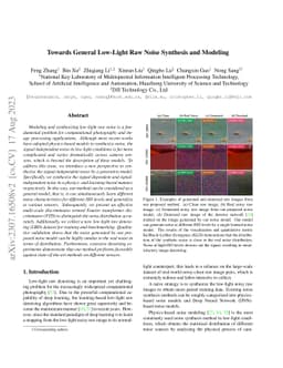 Towards General Low-Light Raw Noise Synthesis and Modeling