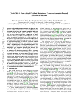 Text-CRS: A Generalized Certified Robustness Framework against Textual
  Adversarial Attacks