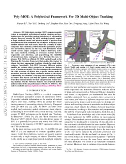 Poly-MOT: A Polyhedral Framework For 3D Multi-Object Tracking