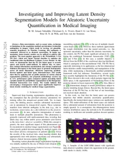 Investigating and Improving Latent Density Segmentation Models for
  Aleatoric Uncertainty Quantification in Medical Imaging