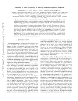 A theory of data variability in Neural Network Bayesian inference