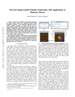 Bi-Level Image-Guided Ergodic Exploration with Applications to Planetary
  Rovers