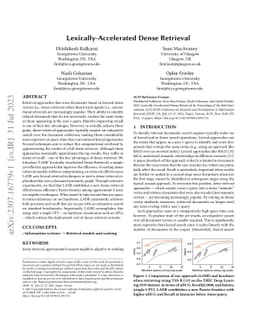 Lexically-Accelerated Dense Retrieval