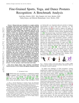 Fine-Grained Sports, Yoga, and Dance Postures Recognition: A Benchmark
  Analysis