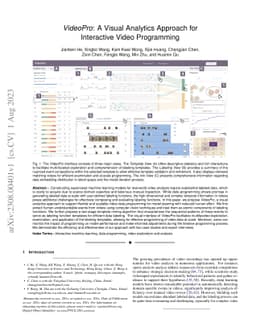 VideoPro: A Visual Analytics Approach for Interactive Video Programming