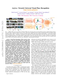 AnyLoc: Towards Universal Visual Place Recognition
