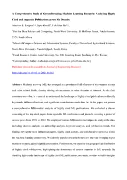 A Comprehensive Study of Groundbreaking Machine Learning Research:
  Analyzing highly cited and impactful publications across six decades