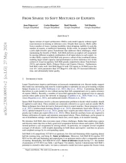 From Sparse to Soft Mixtures of Experts