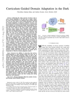 Curriculum Guided Domain Adaptation in the Dark