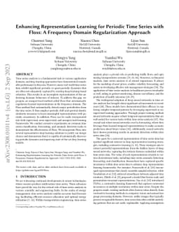 Enhancing Representation Learning for Periodic Time Series with Floss: A
  Frequency Domain Regularization Approach