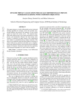 Dynamic Privacy Allocation for Locally Differentially Private Federated
  Learning with Composite Objectives