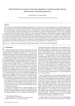 Deep learning for unsupervised domain adaptation in medical imaging:
  Recent advancements and future perspectives