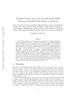 DeepSpeed-Chat: Easy, Fast and Affordable RLHF Training of ChatGPT-like
  Models at All Scales