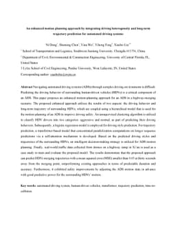 An enhanced motion planning approach by integrating driving
  heterogeneity and long-term trajectory prediction for automated driving
  systems