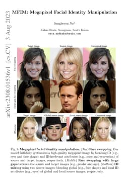 MFIM: Megapixel Facial Identity Manipulation