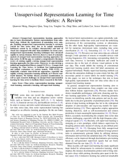 Unsupervised Representation Learning for Time Series: A Review
