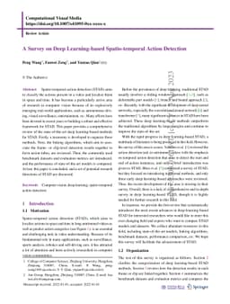 A Survey on Deep Learning-based Spatio-temporal Action Detection