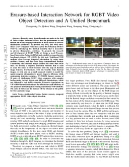 Erasure-based Interaction Network for RGBT Video Object Detection and A
  Unified Benchmark