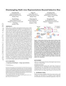 Disentangling Multi-view Representations Beyond Inductive Bias