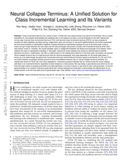 Neural Collapse Terminus: A Unified Solution for Class Incremental
  Learning and Its Variants