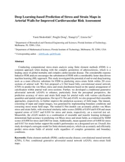 Deep Learning-based Prediction of Stress and Strain Maps in Arterial
  Walls for Improved Cardiovascular Risk Assessment