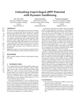 Unleashing Unprivileged eBPF Potential with Dynamic Sandboxing