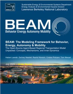 BEAM: The Modeling Framework for Behavior, Energy, Autonomy & Mobility