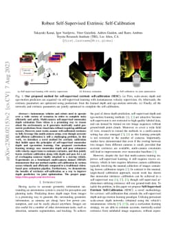 Robust Self-Supervised Extrinsic Self-Calibration
