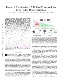 Balanced Classification: A Unified Framework for Long-Tailed Object
  Detection