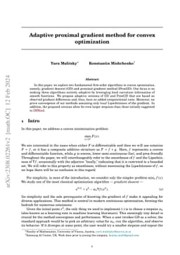 Adaptive Proximal Gradient Method for Convex Optimization