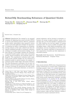 RobustMQ: Benchmarking Robustness of Quantized Models