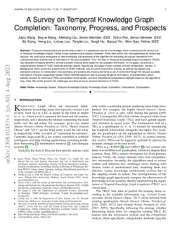 A Survey on Temporal Knowledge Graph Completion: Taxonomy, Progress, and
  Prospects