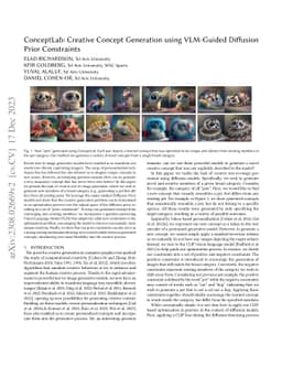 ConceptLab: Creative Concept Generation using VLM-Guided Diffusion Prior
  Constraints