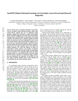 SureFED: Robust Federated Learning via Uncertainty-Aware Inward and
  Outward Inspection