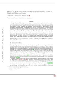 PhysioKit: Open-source, Low-cost Physiological Computing Toolkit for
  Single and Multi-user Studies