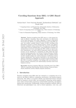 Unveiling Emotions from EEG: A GRU-Based Approach