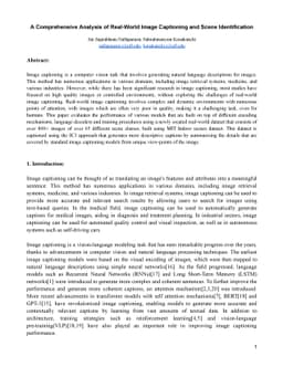 A Comprehensive Analysis of Real-World Image Captioning and Scene
  Identification