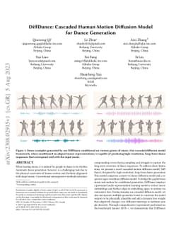 DiffDance: Cascaded Human Motion Diffusion Model for Dance Generation